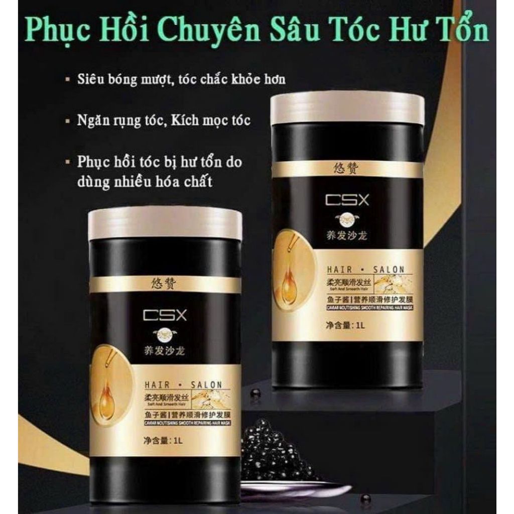 Kem Ủ Tóc CSX Mềm Mượt, Giảm Gãy Rụng, Phục Hồi Tóc Hư Tổn Hộp 1000mL