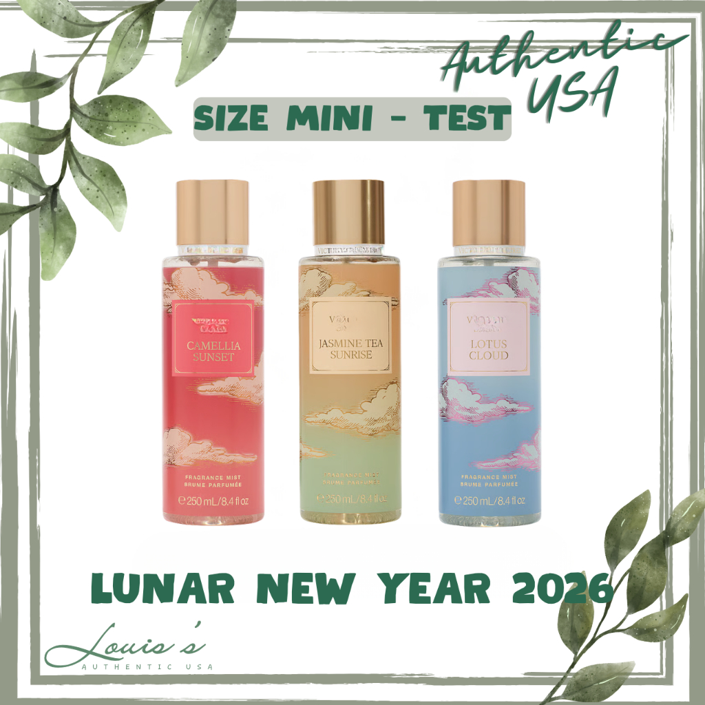 [ Mini ] Body mist JASMINE TEA SUNRISE | LOTUS CLOUD | CAMELLIA SUNSET - Xịt thơm cơ thể V.S Mỹ