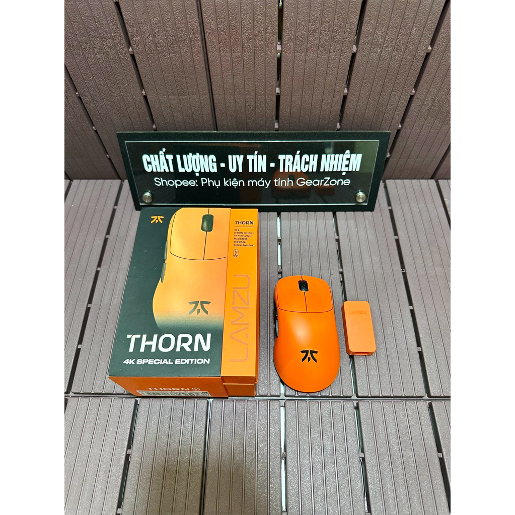 Chuột không dây siêu nhẹ Fnatic x Lamzu Thorn 4K Special Edition - Hàng Chính Hãng 24 tháng