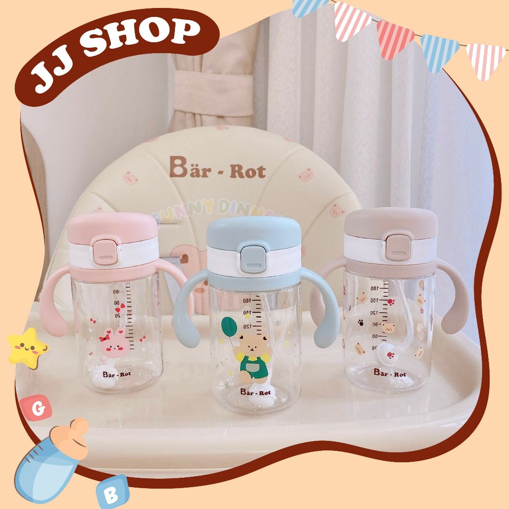 Bình Uống Nước LEON TOBE, BARROT Có Tay Cầm Cho Bé