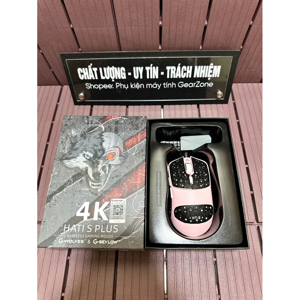 Chuột G-WOLVES (GWOLVES) HTS PLUS (HTS+)  Hati 4K, HTX 4K WIRELESS GAMING MOUSE