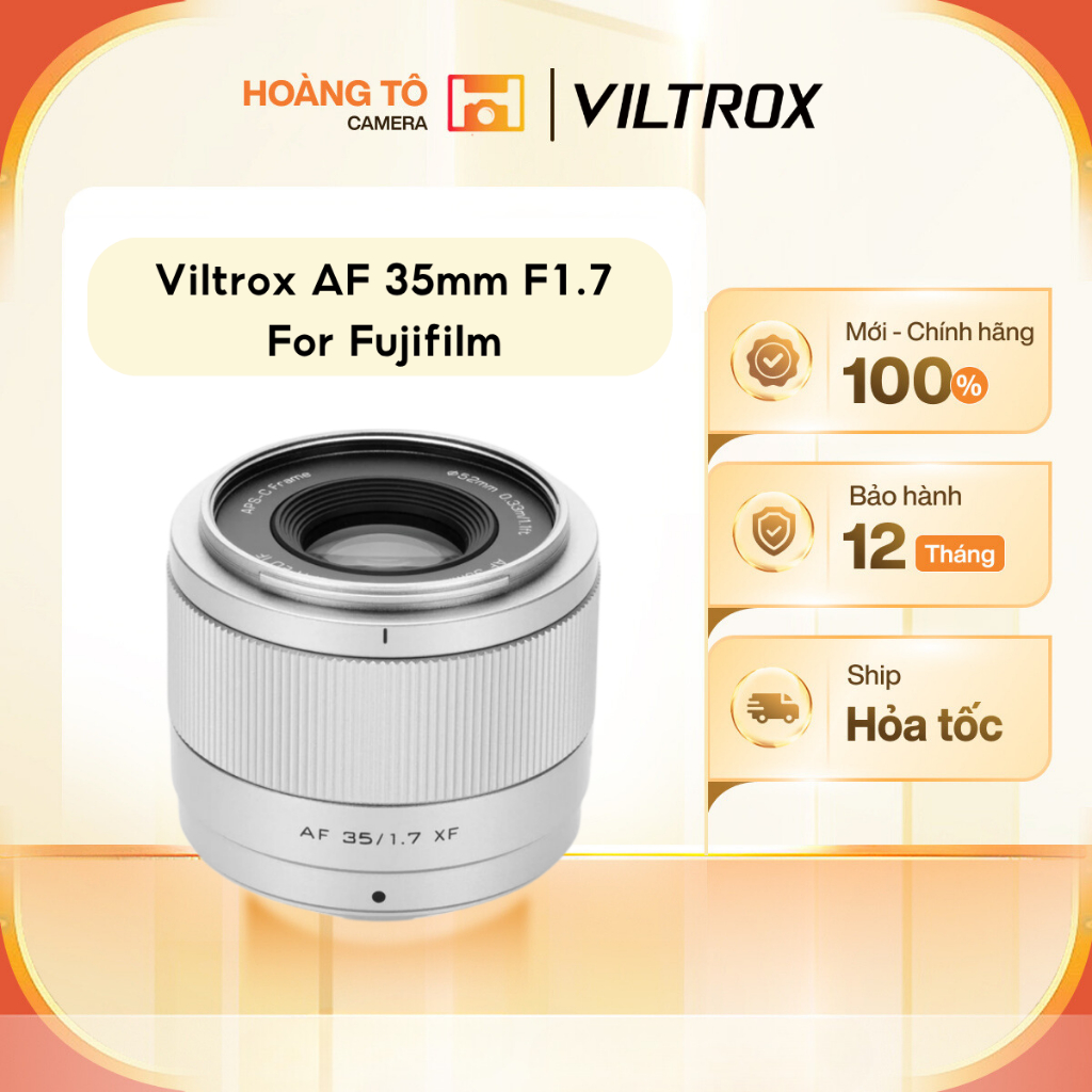Ống kính Viltrox AF 35mm F1.7 XF For Fujifilm | Mới chính hãng