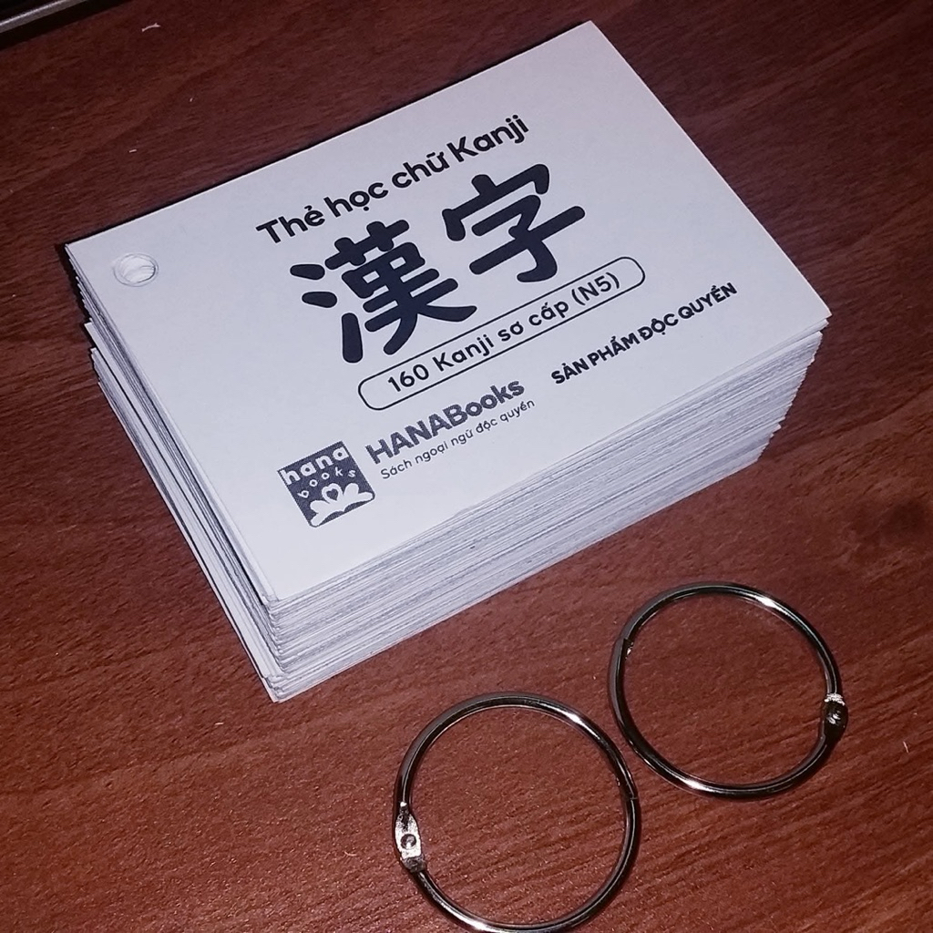 Flashcard Kanji tiếng Nhật sơ cấp 160 chữ Kanji N5