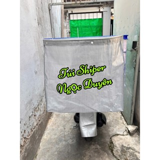 TÚI BẠT TREO SAU RỔ XE MÁY GIAO HÀNG CHO SHIPER _ SIZE NHỎ D65 x R30 x C60
