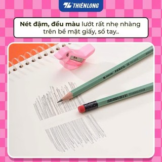 Combo 12 cây bút chì gỗ Thiên Long 2B FO-GP02