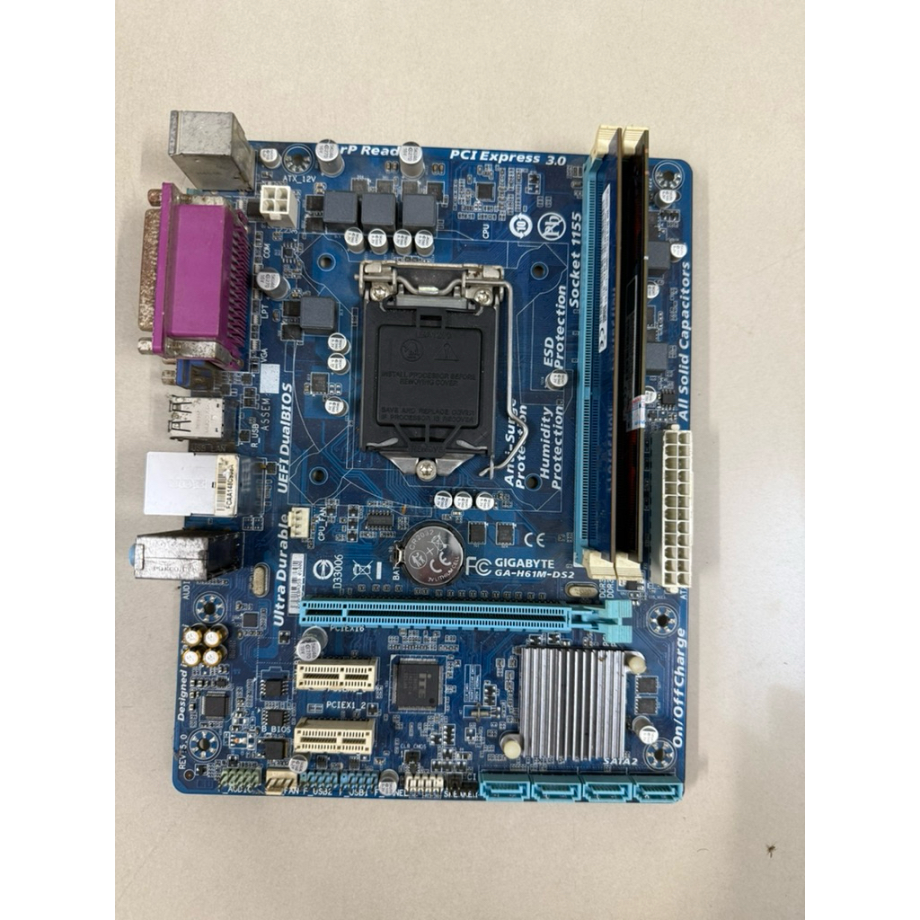 Combo main h61 asus ram 4g