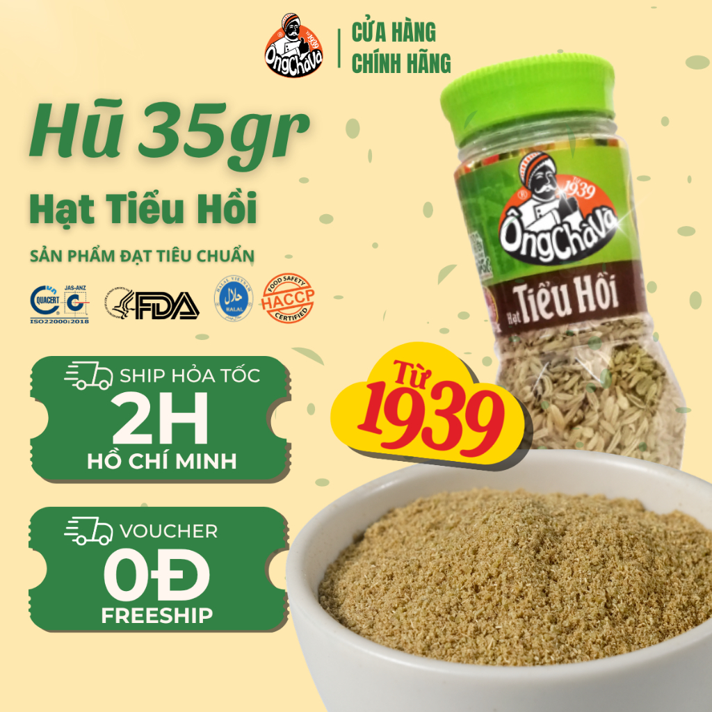 Hạt Tiểu Hồi Ông Chà Và 35g (Fennel Seeds)