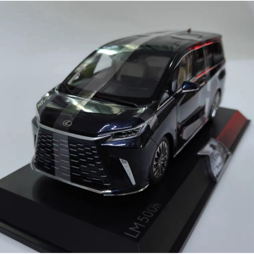 Mô hình xe MPV Lexus LM500h tỉ lệ 1:18 màu xanh đen fullbox