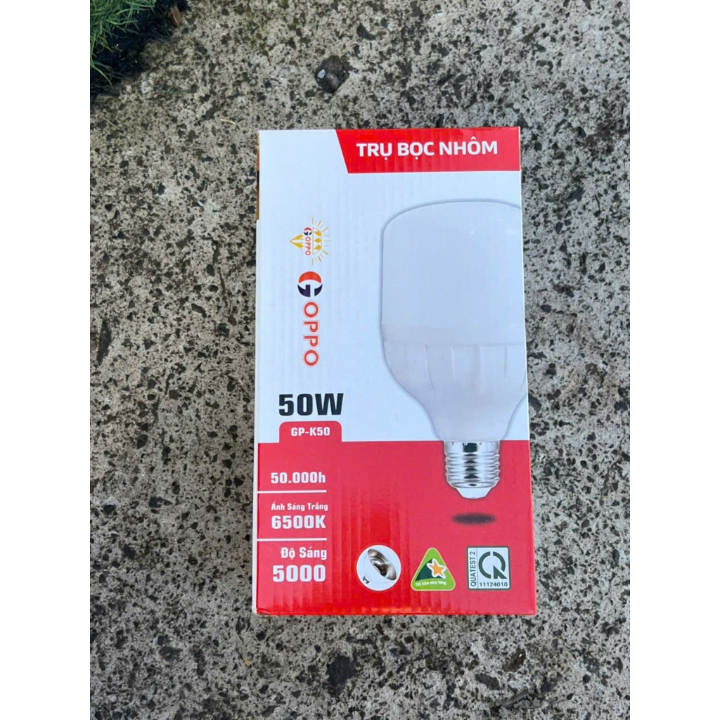 Bóng trụ bọc nhôm hiệu Goppo 65W. Model: GP-K65