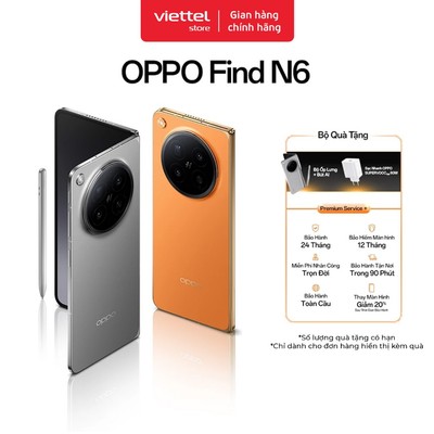 Điện thoại OPPO Find N6 16GB + 512GB Chính hãng