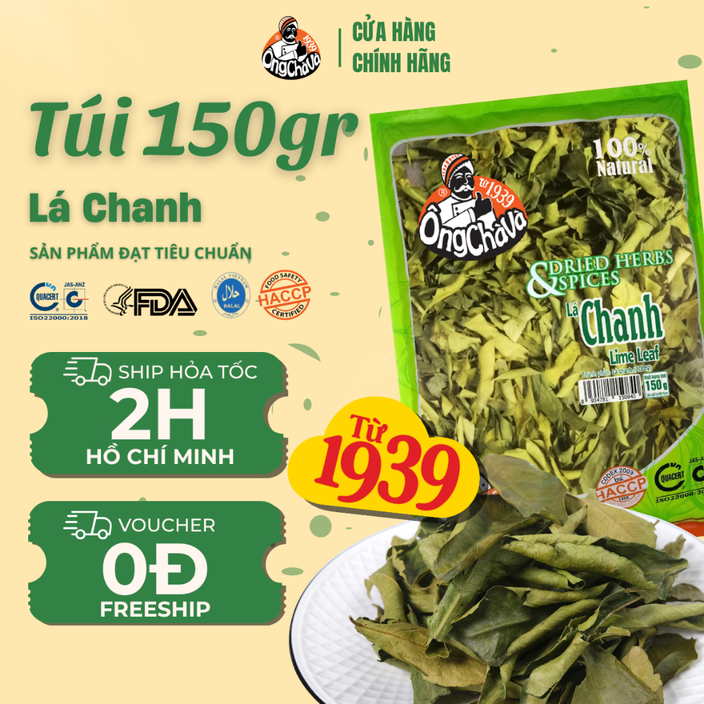 Lá Chanh Ông Chà Và 150g (Lime Leaf)