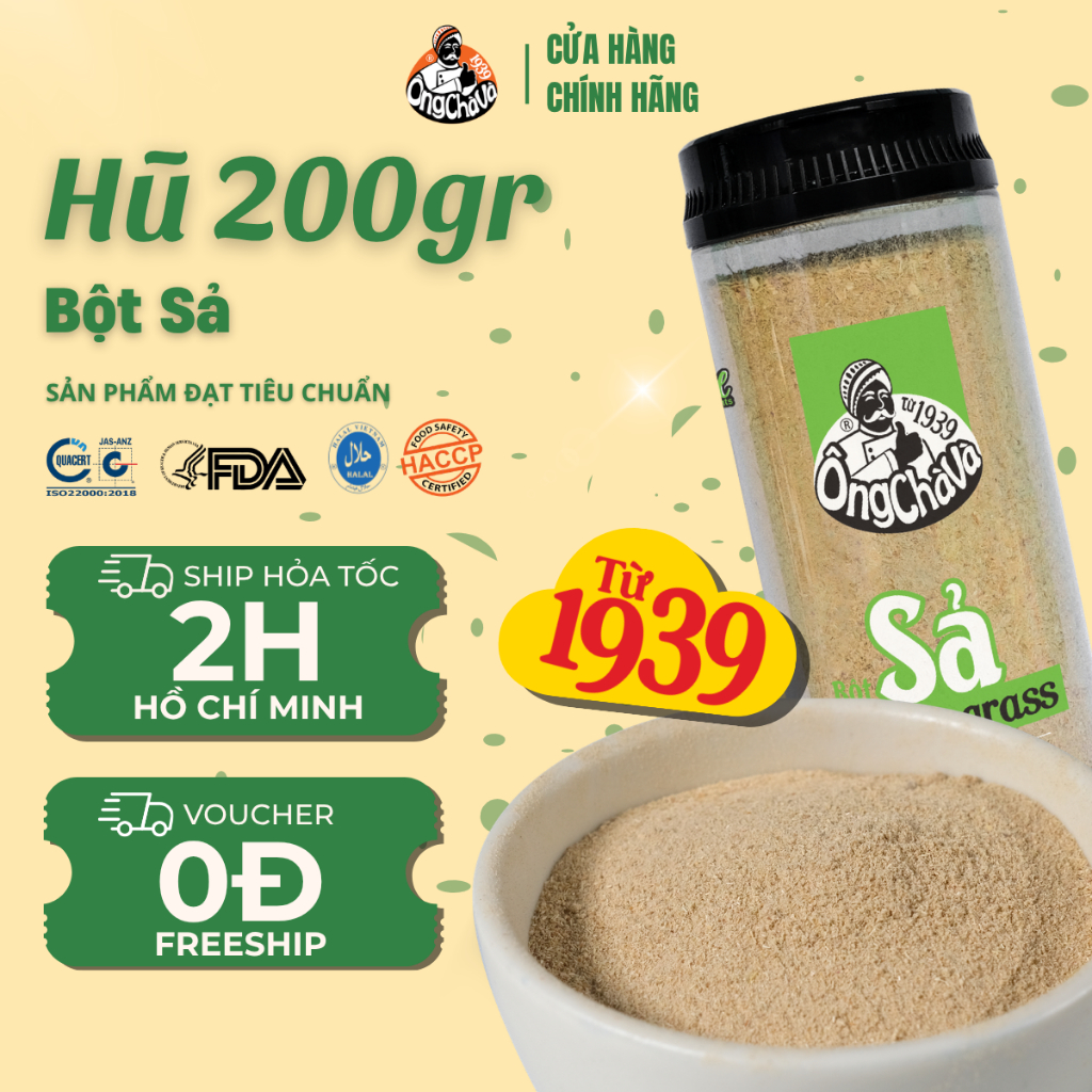 Bột Sả Ông Chà Và 200g (Lemongrass Powder)