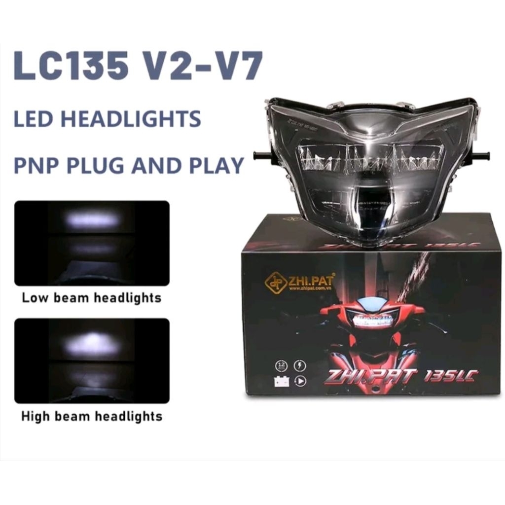 Zhipat Choá đèn Zhipat ex lc135 v2-v7 cho xe máy