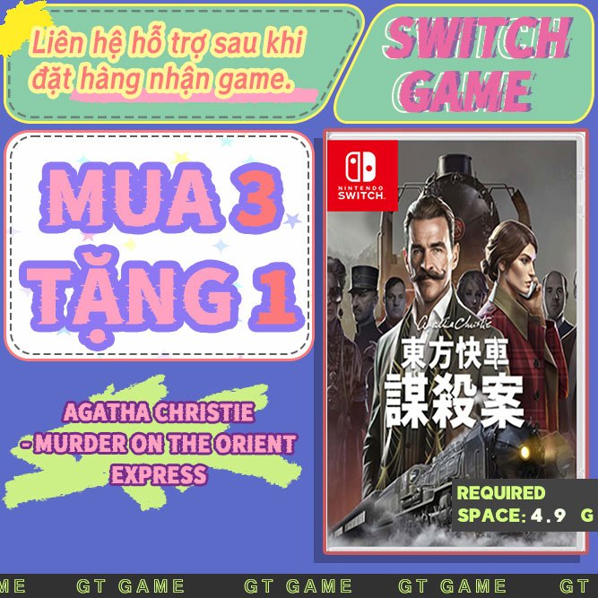 Agatha Christie - Murder on the Orient Express Nintendo Switch（Switch Game） -Mua 3 tặng 1