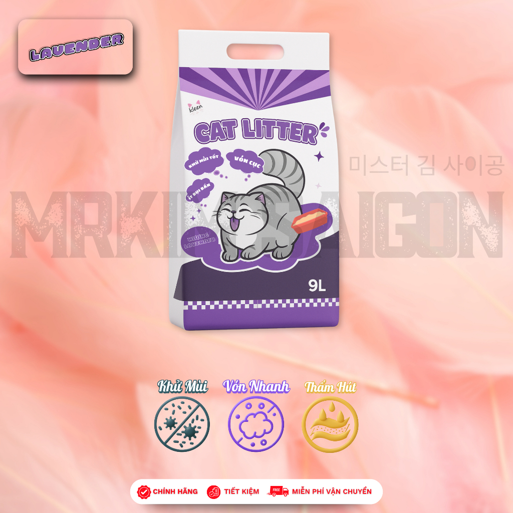 Combo 2 gói Kleen – Cát Vệ Sinh Bentonite Cao Cấp cho mèo
