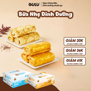 [Combo Ưu Đãi] Bánh Da Trứng Cuộn Kem Tươi Chà Bông Và Bánh Diêm Mạch GuluFoods