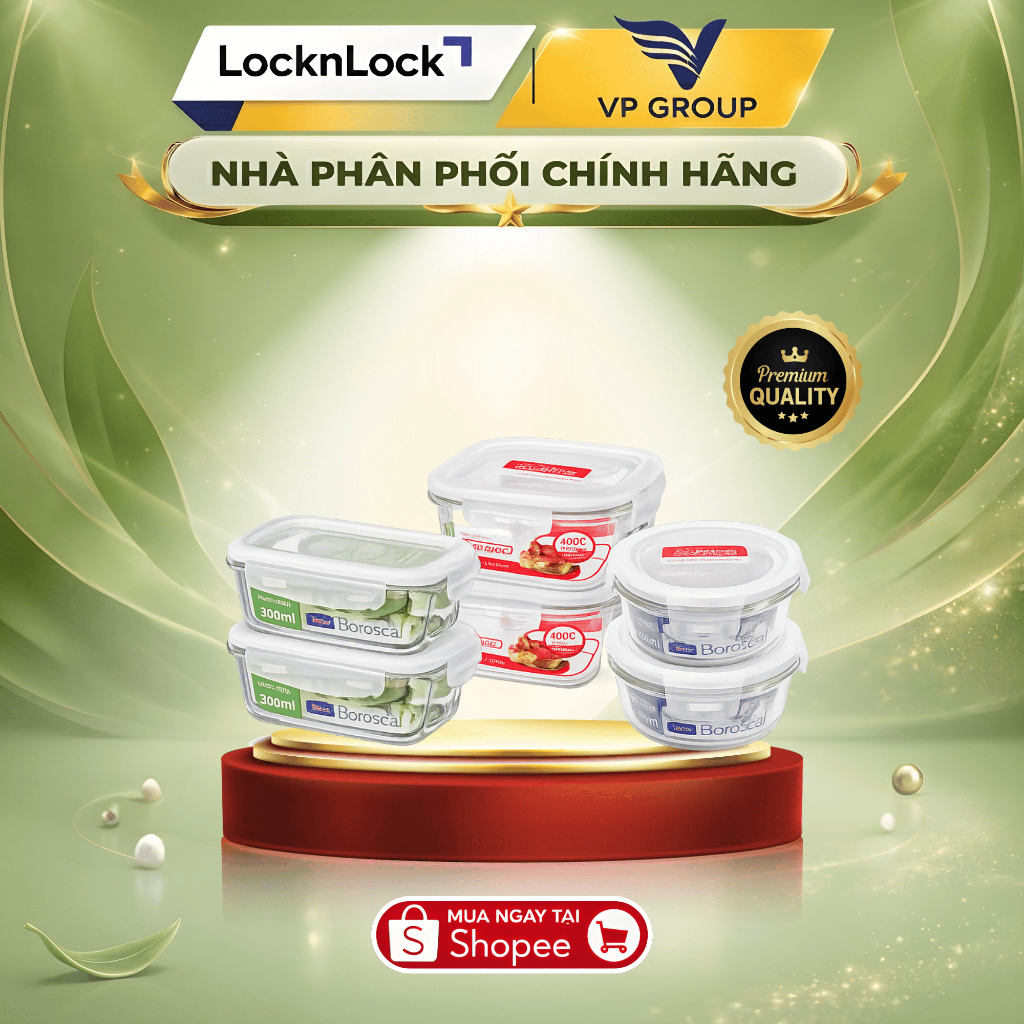 Bộ hộp thủy tinh LocknLock chịu nhiệt chính hãng (LLG214(2), LLG422(2), LLG821(2),Color Box NT) - 6 