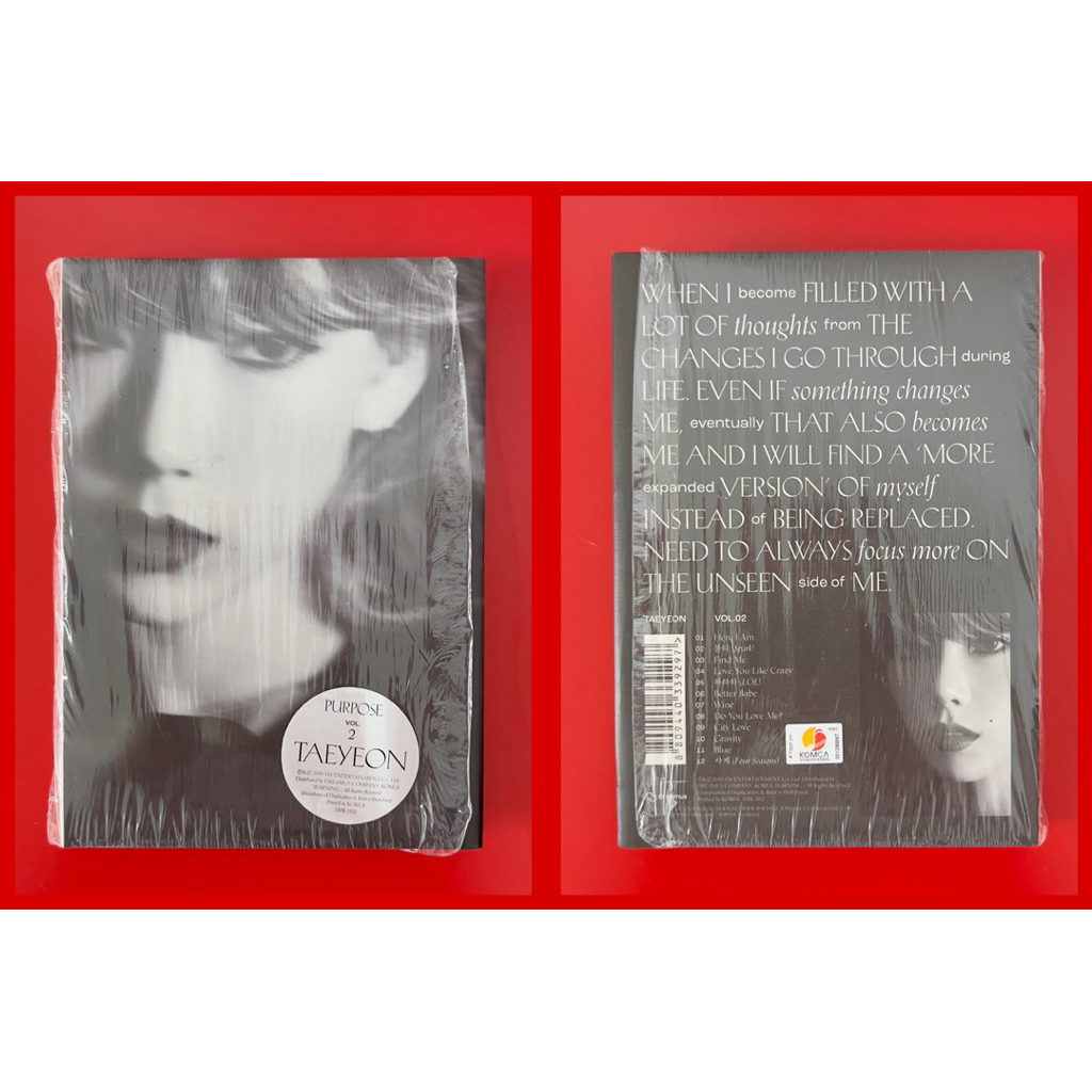 Album PURPOSE Taeyeon (Seal và Unseal)