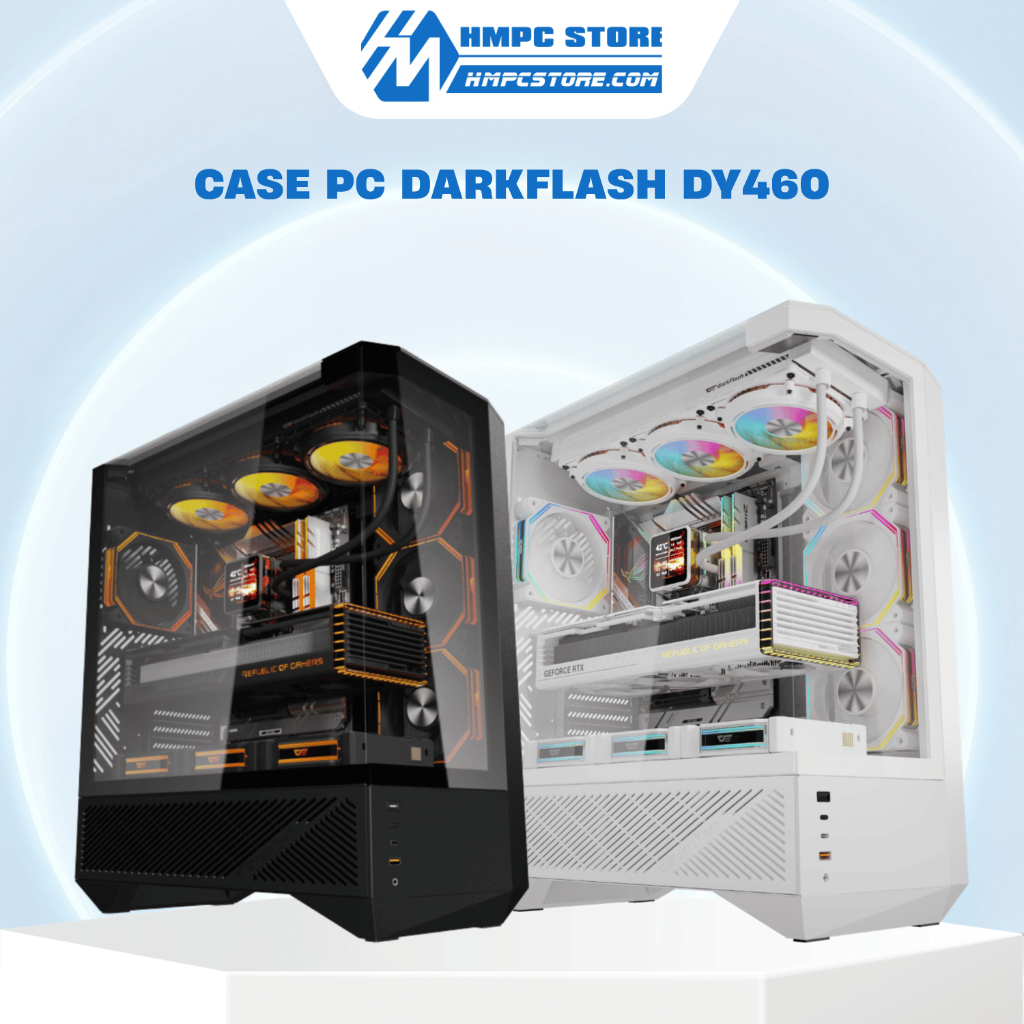 Case - Thùng máy DARKFLASH DY460 | ATX, Bảo hành 12 tháng