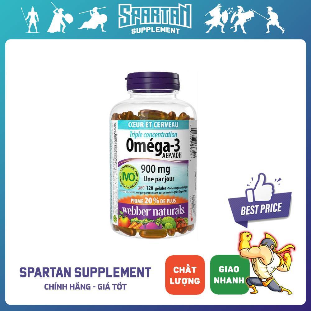 Webber Naturals Omega-3 900mg – Dầu Cá Tinh Khiết