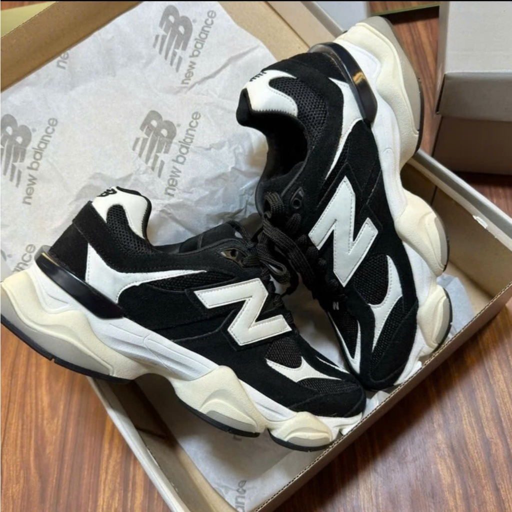 [Sale Chính Hãng] Giày Thể Thao NB9060 Đen Trắng Đế Cao Êm Nhẹ Dành Cho Cả Nam Và Nữ