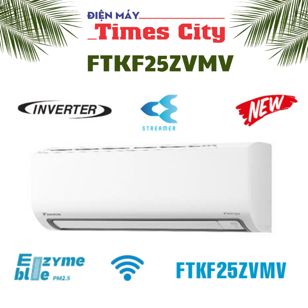 Điều hòa Daikin 1 chiều 9.000BTU inverter FTKF25ZVMV