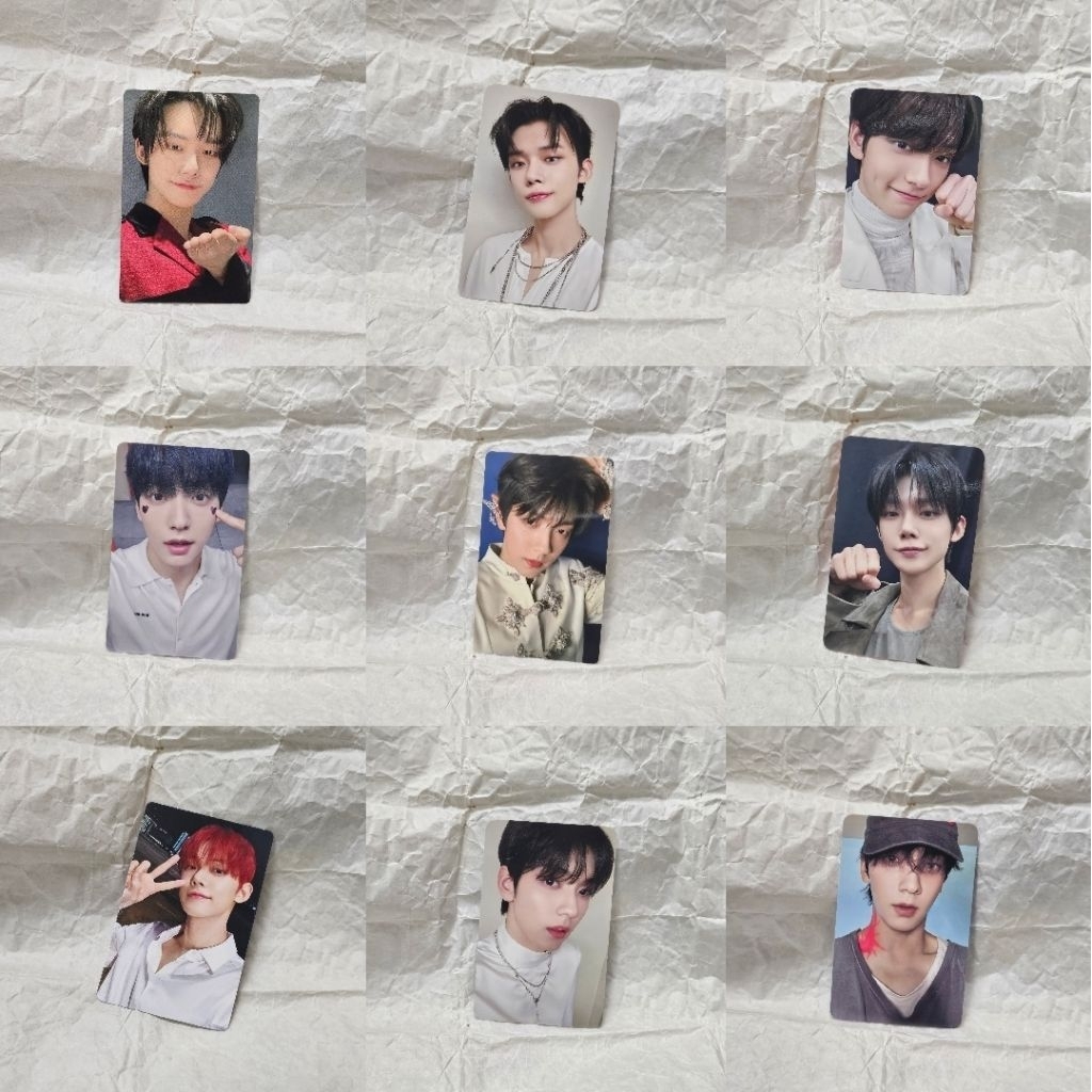 TỔNG HỢP CARD ALBUM TXT SOOBIN YEONJUN SOOJUN POLA TOGETHER TOMORROW