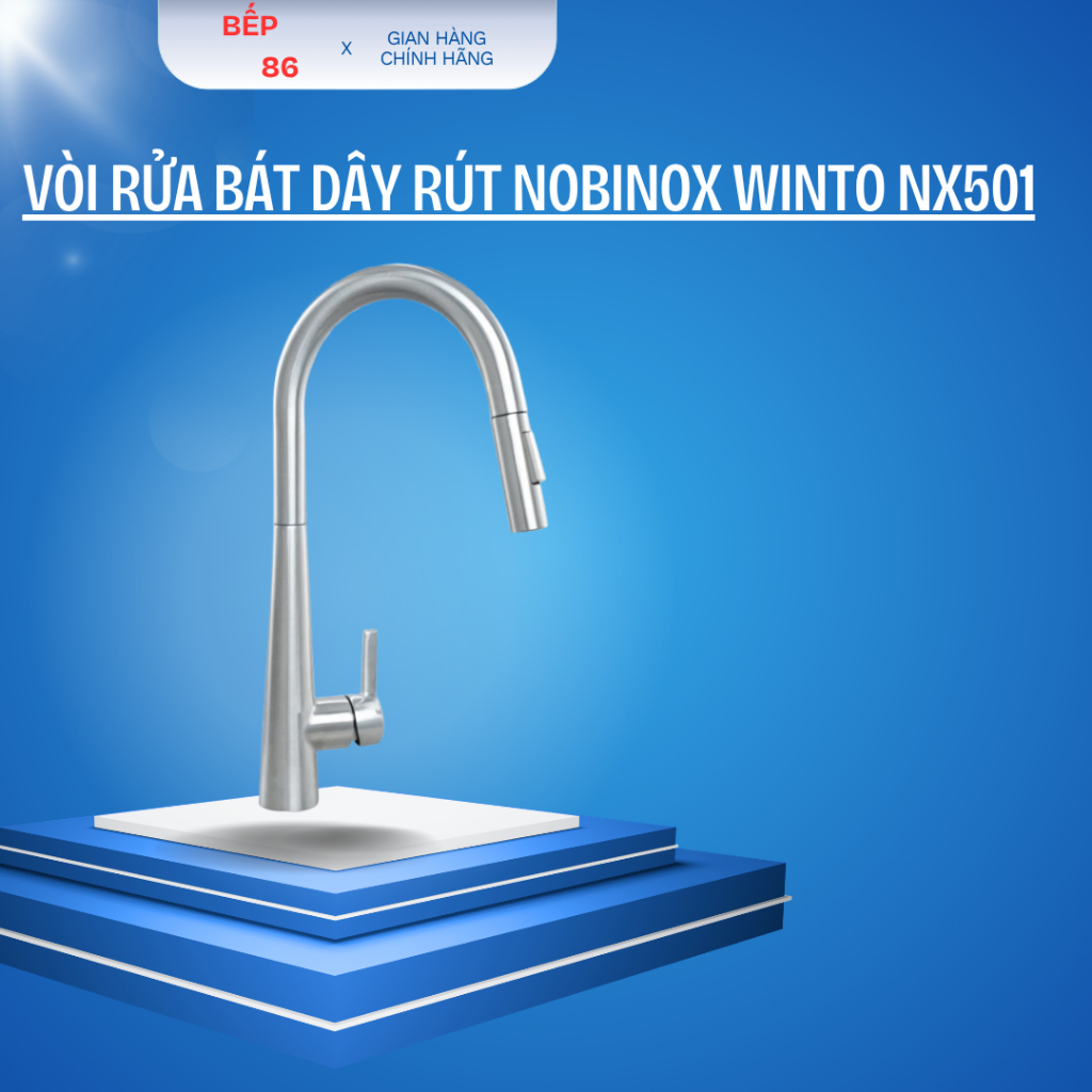 VÒI RỬA BÁT DÂY RÚT NOBINOX WINTO NX501 | HÀNG CHÍNH HÃNG NOBILI - NOBINOX