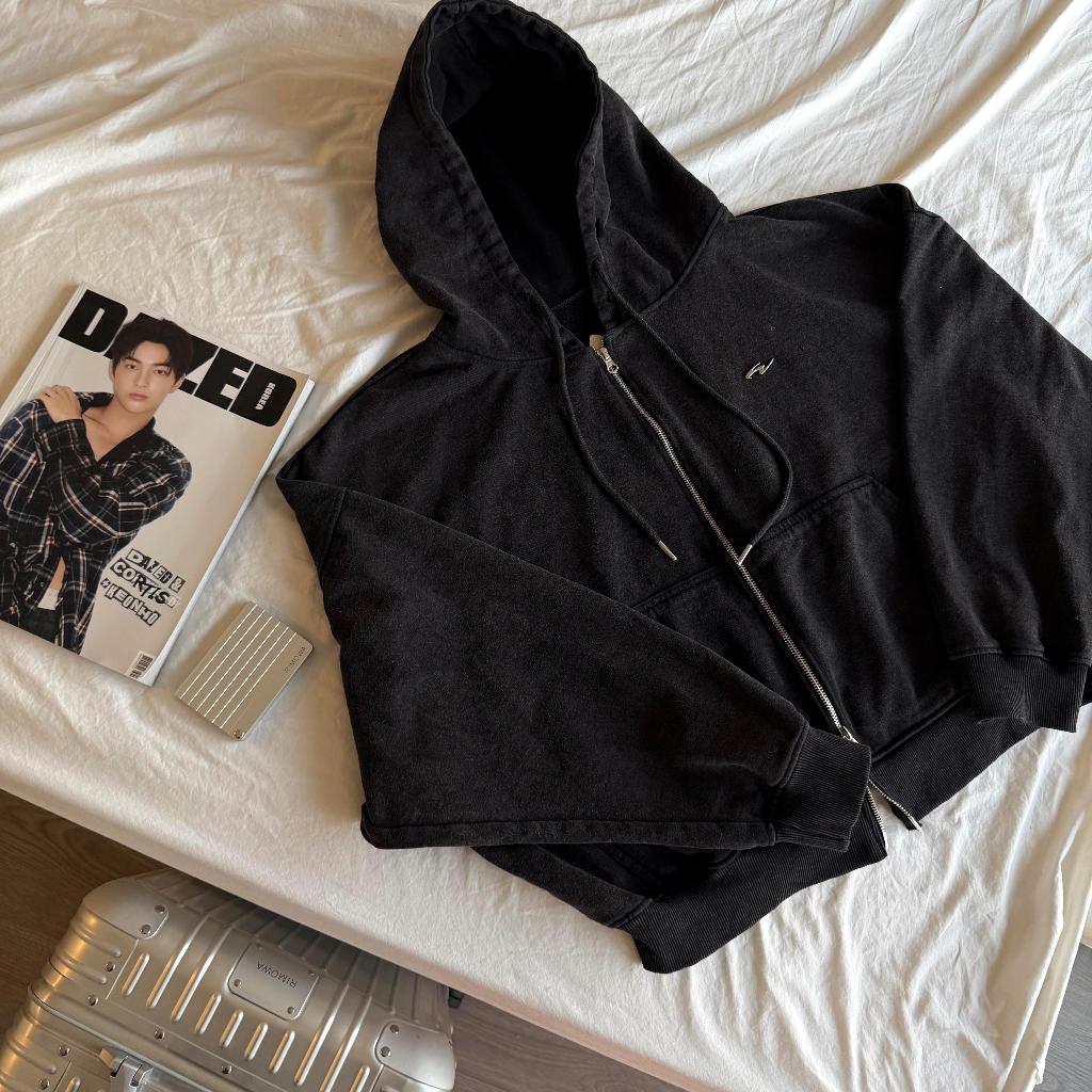 [KO XÙ LÔNG] SYMWASH HOODIE-ZIP 420GSM - Áo khoác nỉ chân cua Mash Dây kéo kim loại/logo mạ hợp kim 