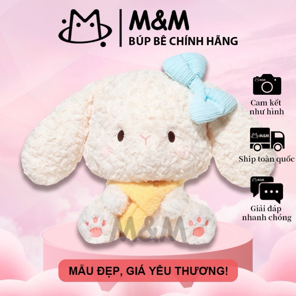 Thỏ CoCo Jooki chính hãng 35cm đầu siêu to siêu dễ thương, thích hợp làm quà tặng hoặc làm gấu ôm ng