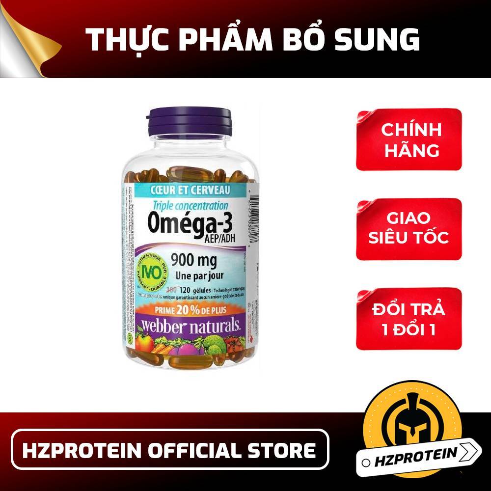 Webber Naturals Omega-3 900mg – Dầu Cá Tinh Khiết