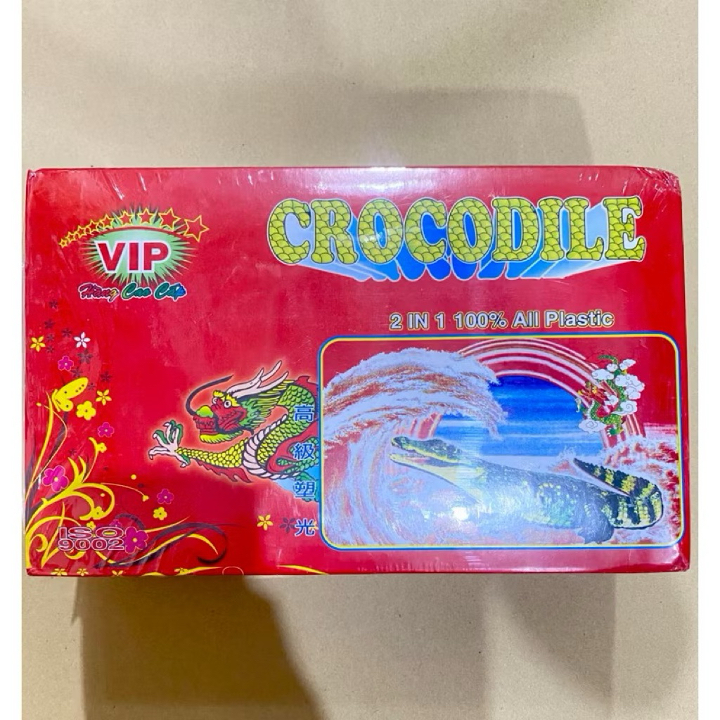 Combo 100 bộ bài tứ sắc cá sấu VIP đỏ, Bài Tứ Săc Crocodile PVC Nhựa Cao Cấp Loại 1