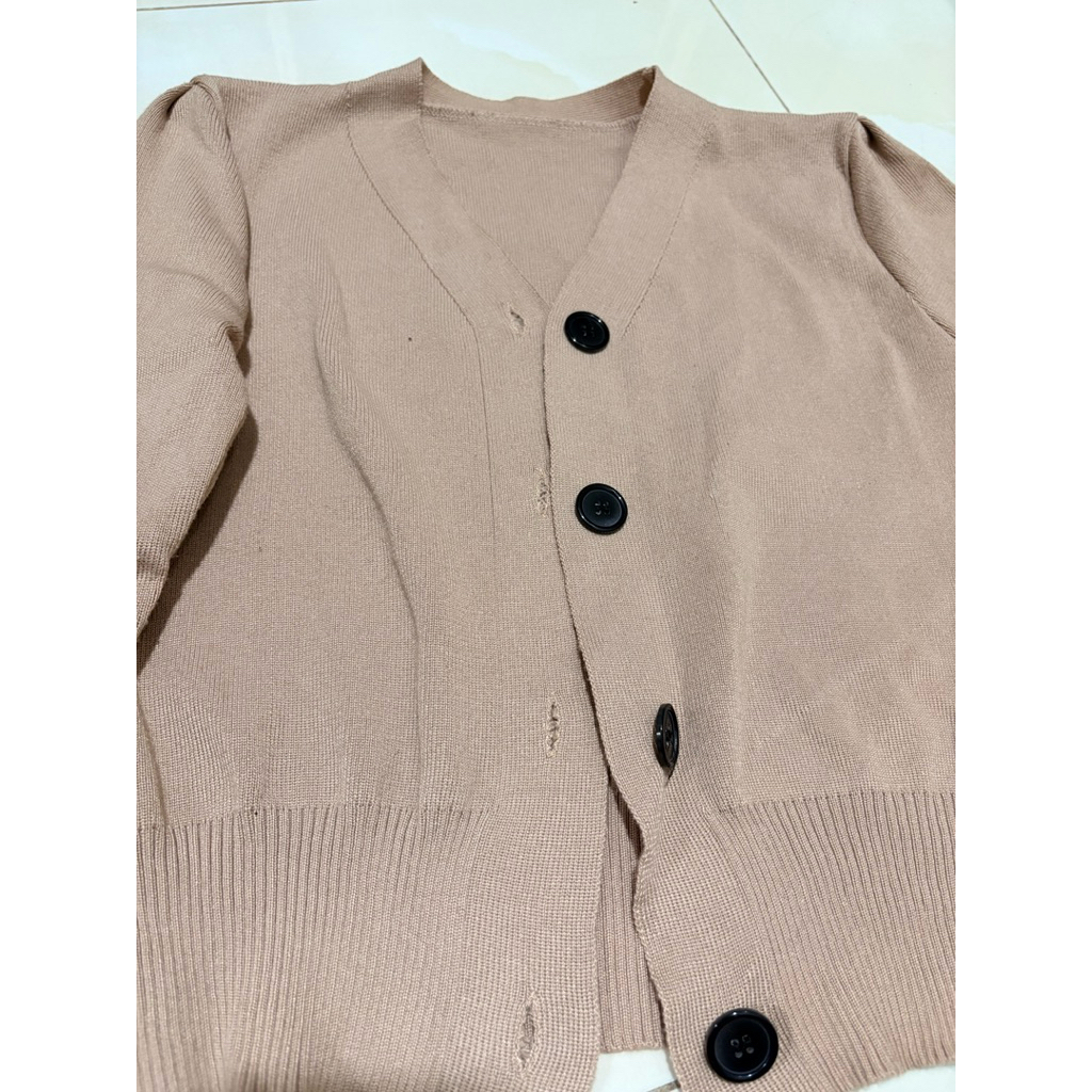 [2hand] áo cardigan cổ tim