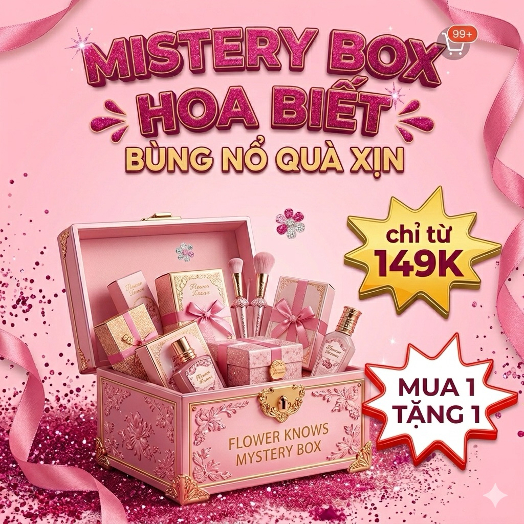 HỘP MÙ RANDOM FLOWER KNOW ( MUA 1 tặng 1 MÓN MÙ )