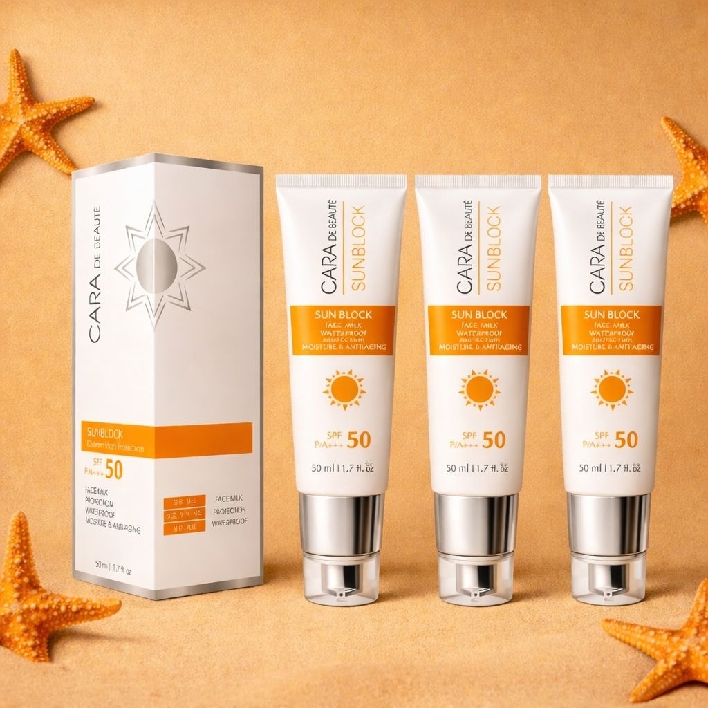 Kem Chống Nắng Nâng Tone 3in1 Hàn Quốc Cara bản 2026 - Chống Nắng, Nâng Tone, Dưỡng Trắng SPF50+++