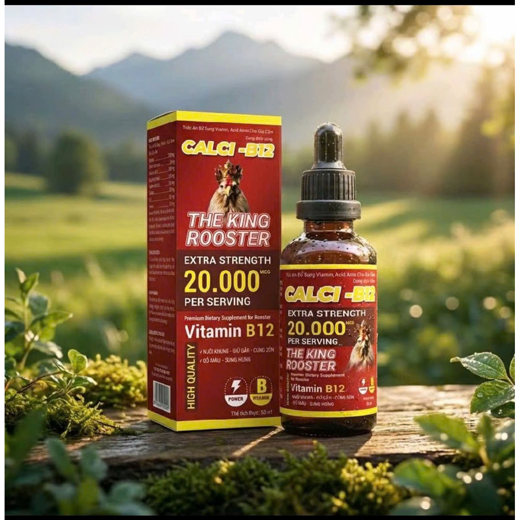 CALCI B12 - Vitamin B12 Extra Strength 20.000mcg (Chai 50ml, 100ml) Dinh Dưỡng bổ sung khoáng & vita