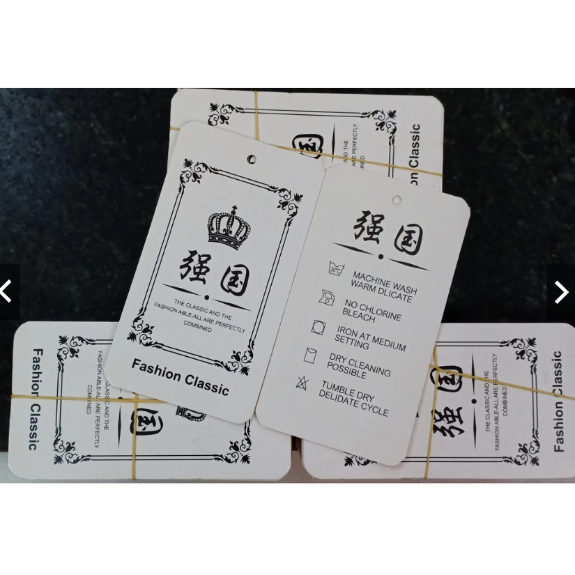 Tag mác quần áo fashion classic