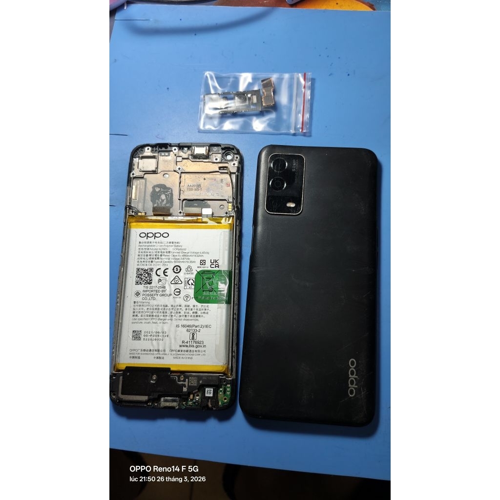 XÁC KHÔNG MAIN OPPO A55 CŨ (MÀN HỎNG)