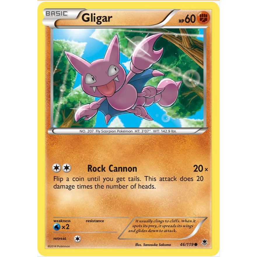 [Thẻ bài Pokemon TCG] Gligar - 46/119 - Common
