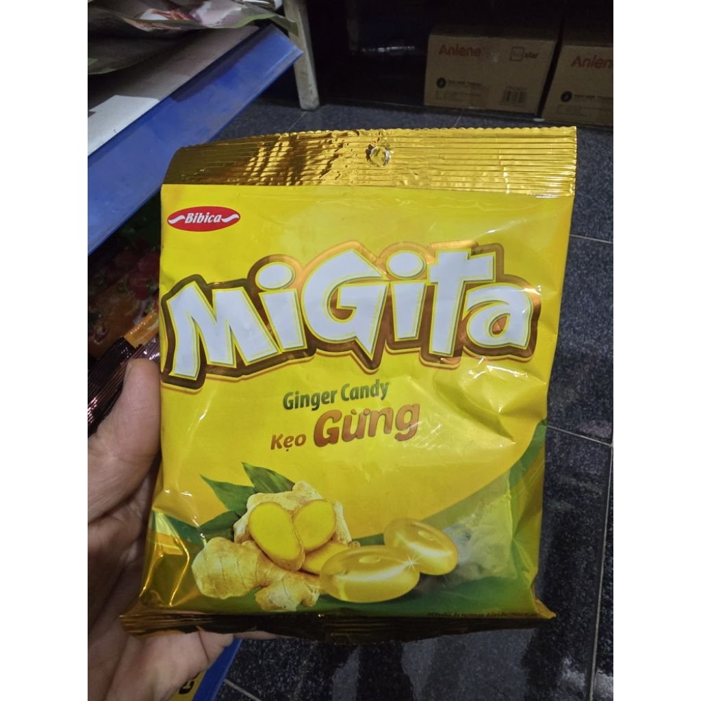 10 gói kẹo gừng BIBICA 70g - chính hãng
