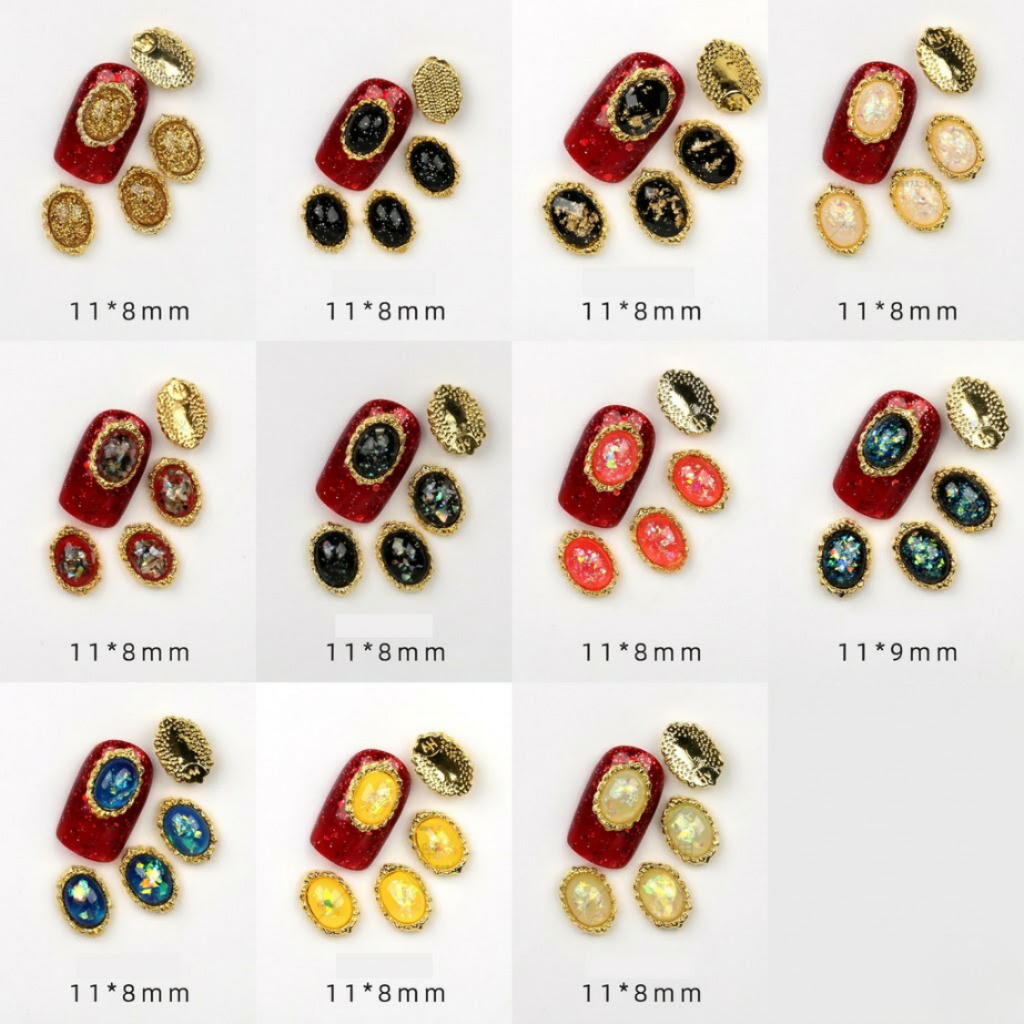 Combo 2 Charm Đá Ẩn Xà Cừ Trang Trí Móng Tay C008