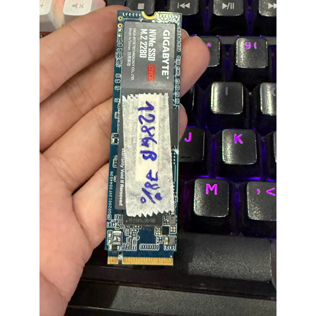 Ổ cứng SSD GIGABYTE M.2 NVMe Sức Khỏe 78%