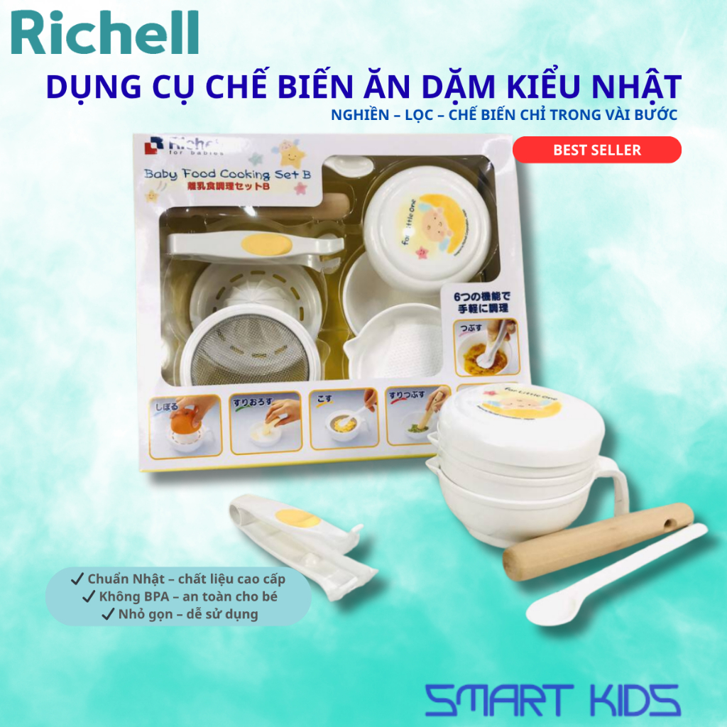 BỘ CHẾ BIẾN ĂN DẶM KIỂU NHẬT RICHELL