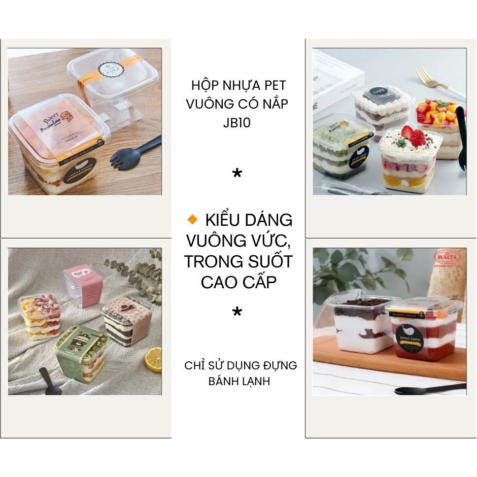 50 Hộp Đựng Bánh HT10 -8  - 350 ml