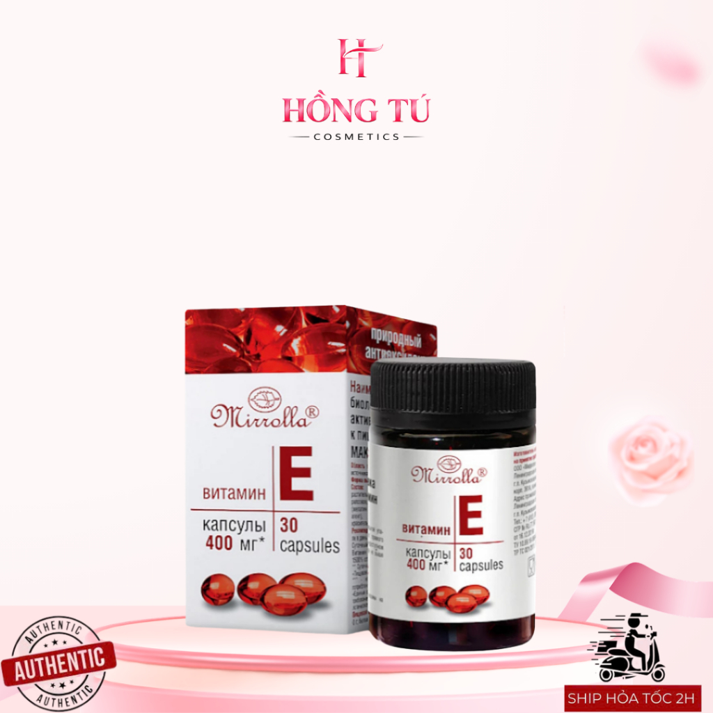 Viên uống Vitamin E đỏ Mirrolla Nga