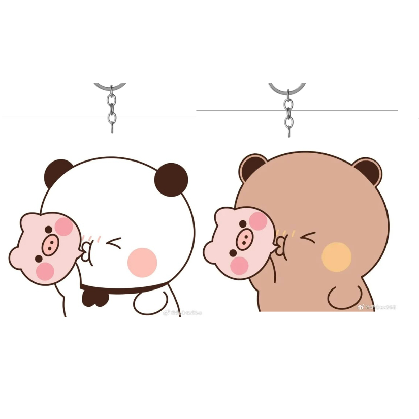 Móc khoá cuople Dudu & Bubu dễ thương