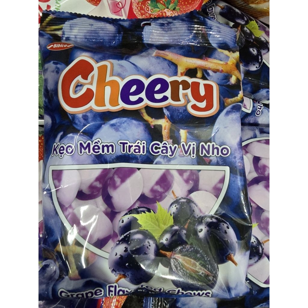 1 gói kẹo nho mềm Bibica 140g - chính hãng