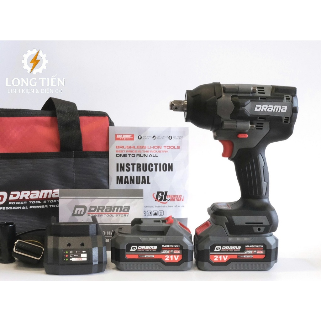 MÁY SIẾT BULONG  PIN 21V DRAMA-5598