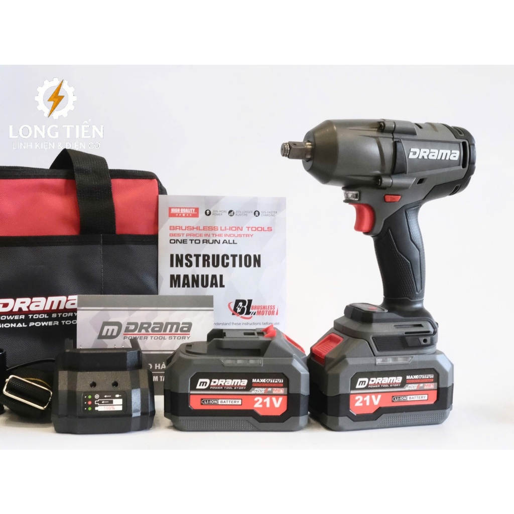 MÁY SIẾT BULONG  PIN 21V DRAMA-5598A