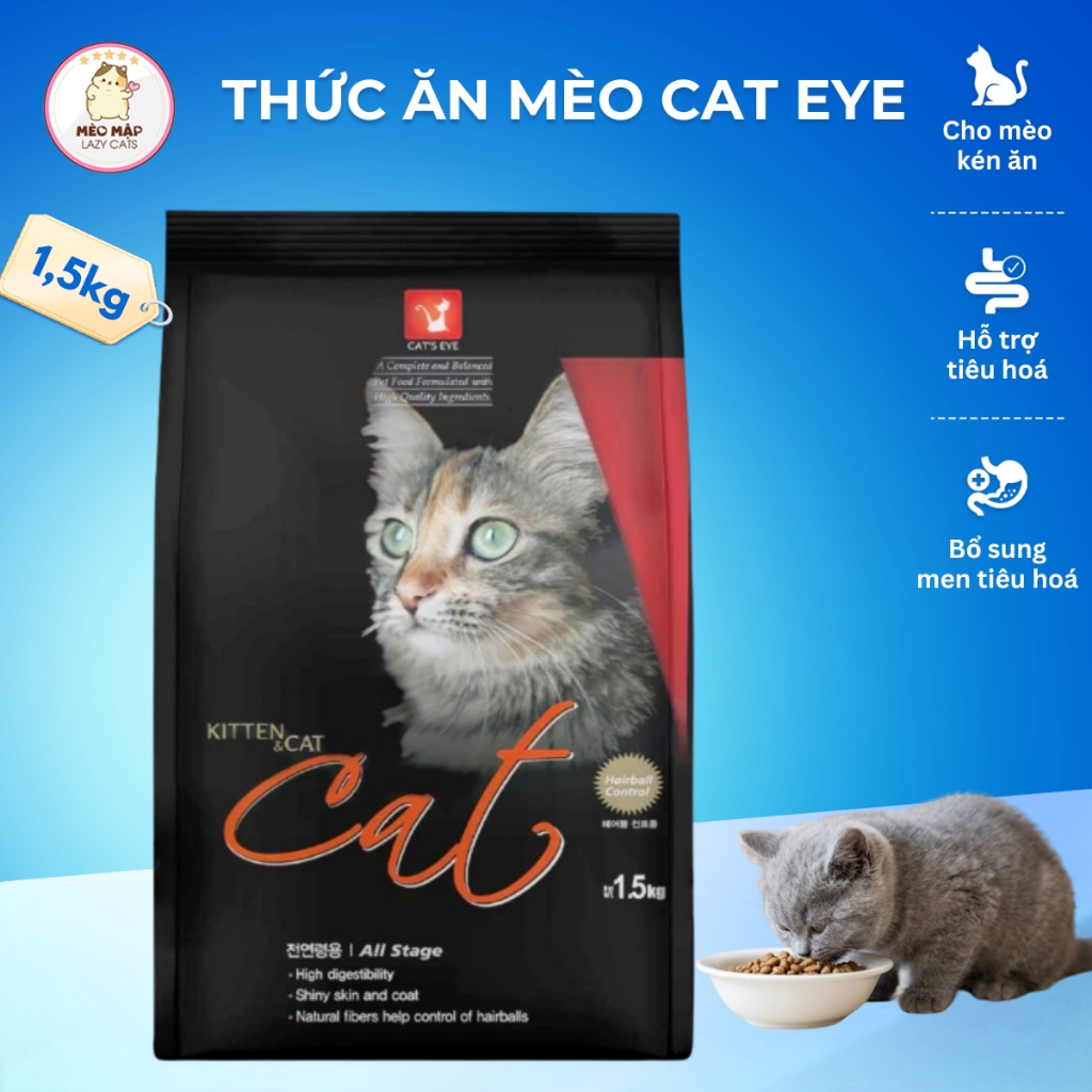 Thức ăn mèo CAT EYE 1.5kg (CAT'S EYE CATEYE)